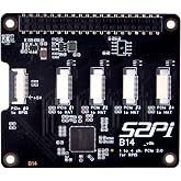 GeeekPi Quad FPC PCIe HAT for Raspberry Pi 5, B14 HAT 1 to 4 PCIe Interface with 40Pin GPIO Pin Header for Raspberry Pi 5