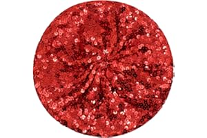 ZGMYC Shiny Sequin Beret Hat for Women Girls Fashion Beanie Cap Costume Accessories for Festival Party Dance