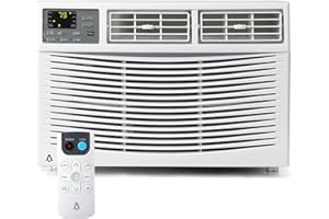 TOWALLMARK 8000 BTU Window Air Conditioner with WiFi, Window AC Unit Cools Up to 350 Sq. Ft., Energy Saving with Remote & App Control & Timer Function, Perfect for Small Rooms, Living Room, Office
