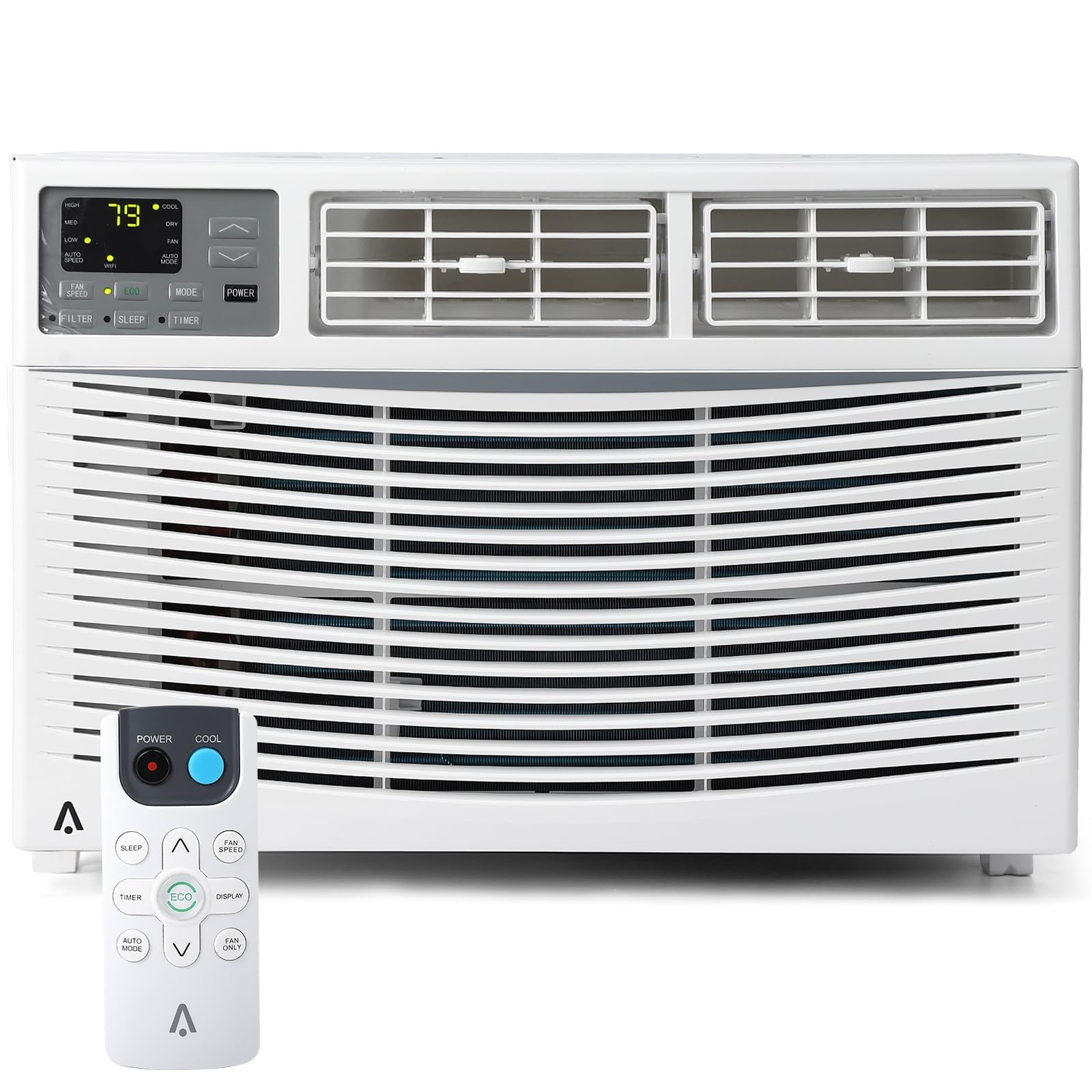 Photo 1 of *Scratches* *Damage to box* 8000 BTU Window Air Conditioner with WiFi, Window AC Unit 110-115V Cools Up to 350 Sq. Ft., Energy Saving with Remote & App Control & Timer Function, Perfect for Small Rooms, Living Room, Office