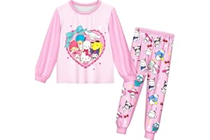 Zamzirrow Cute Girls Shirt Pants Set Casual Home Wear Birthday Party Outfit Kids