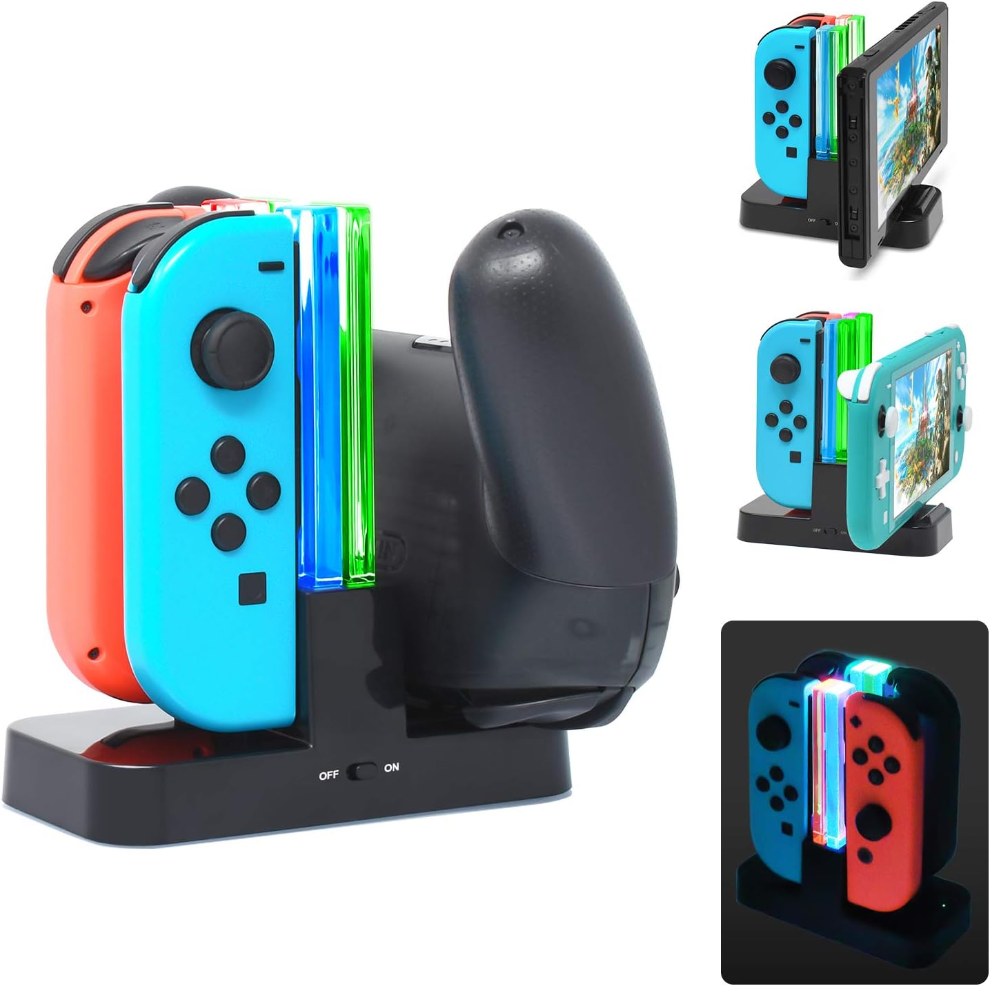 FYOUNG Ladestation für Nintendo Switch Joy Con und Pro Amazon.de