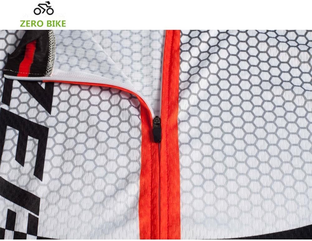 ZEROBIKE Men Breathable Quick Dry Comfortable Short Sleeve Jersey + Padded Shorts Cycling Clothing Set Cycling Wear Clothes: Clothing