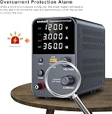 NANKADF DC Power Supply 0-120V 0-3A USB Fast Charge 18W 4-Digit Display view 4