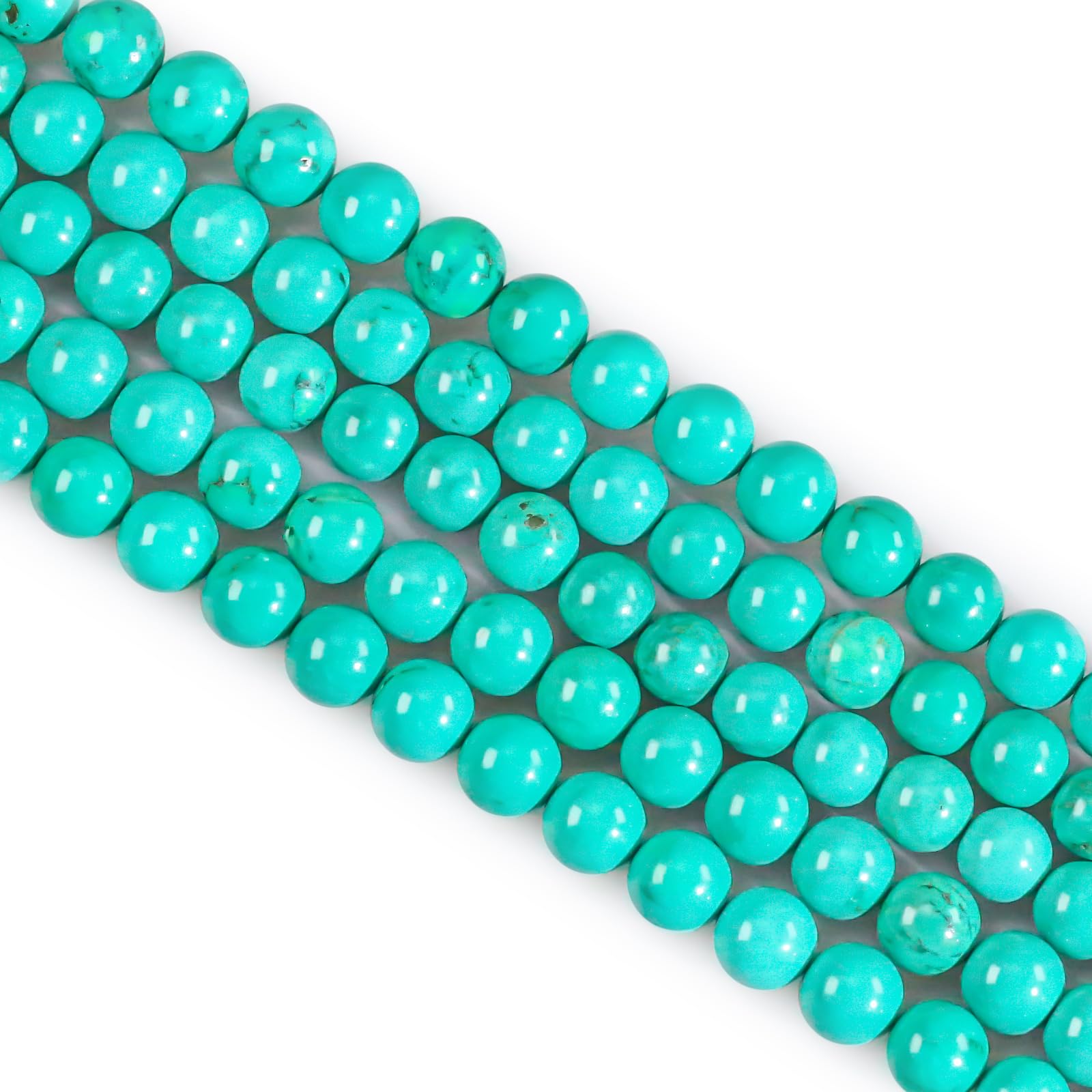 Ouubuuy 85pcs Green Turquoise Crystal Beads, 4mm Round, Perfect for Jewelry Making, DIY Crafts, Jewelry Design