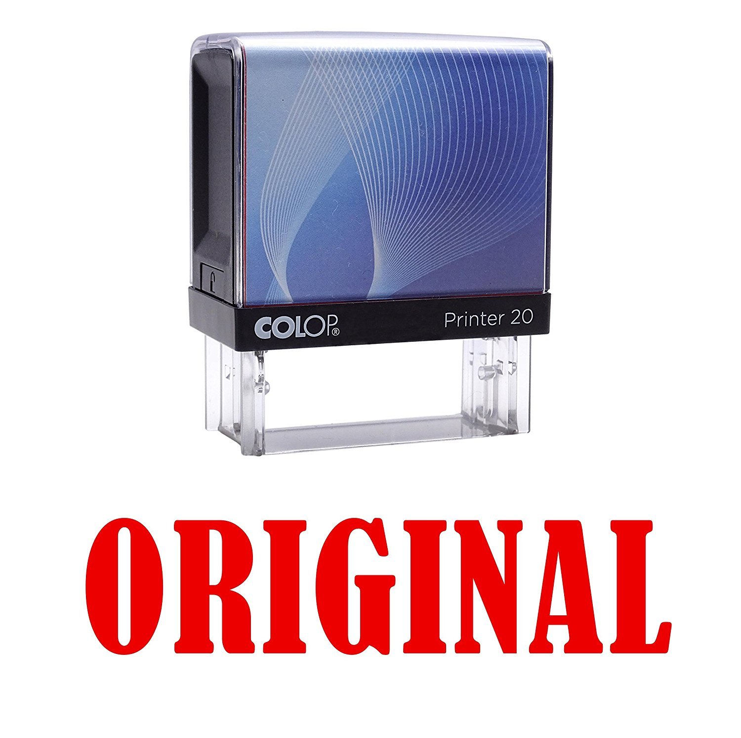Original Self Inking Rubber Stamp Small Red Ink Office Stock Stamp Colop Mini Stamper