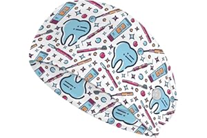 Rnyleeg White Dental Headbands with Buttons for Face Mask Non Slip Ear Protection Holder Reusable Head Band Hair Accessories 