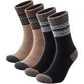 Juclise Baby Alpaca Wool Cozy Socks, Heavyweight Winter Thermal, Men&amp;Women | 62% baby alpaca, warm, thick, cushioned and breathable,moisture-wicking for boots, work, hunting and hiking in cold weather