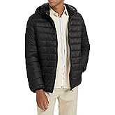 Orolay Men's Lightweight Hooded Puffer Jacket Packable Reversible Water-Resistant Winter Quilted Coat