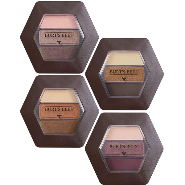 BURT’S BEES 100% NATURAL EYE SHADOW PALETTE TRIO, SHIMMERING NUDES – 0.12 OUNCE