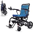 MaritSA Intelligent Lightweight Foldable Electric Wheelchair, Travel Size, Weights only 40 lbs - Serviced from USA - Detachabe Battery - 500W Motor Power