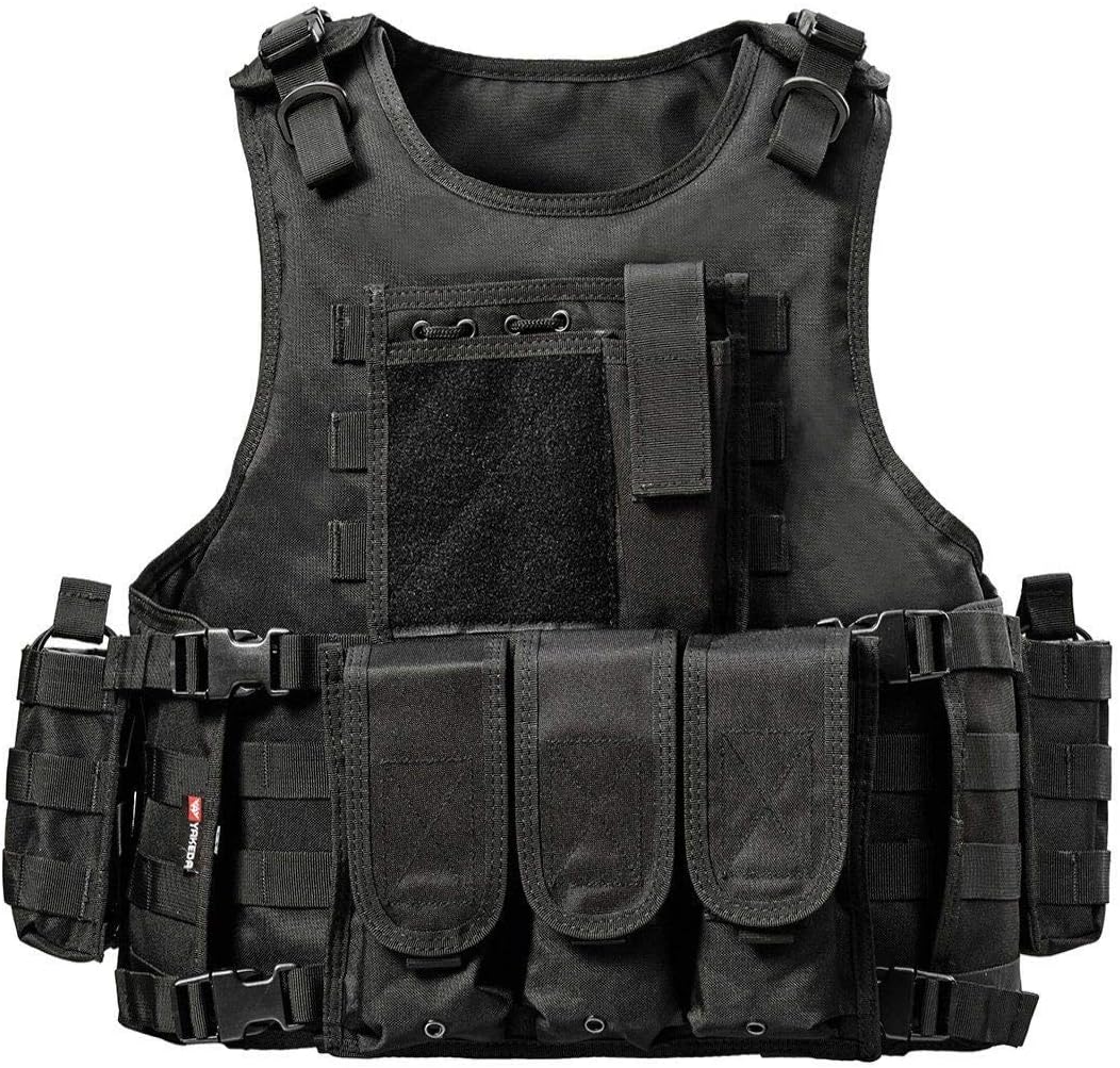 YAKEDA Tactical Military Combat Duty Enforcement Molle Vest For Adult-322