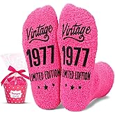 HAPPYPOP Birthday Gift for Women - 1981 1976 Female Socks, 50 Year Old Birthday Gift Ideas