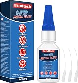 Bondtech Metal Glue 30 g Clear Instant Bond for Metal Waterproof Heat-Resistant
