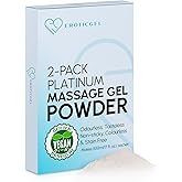 Premium Massage Gel Powder (Pack of 2) | 5g Travel Sachet Makes 500ml/ 16.9 fl oz | Made in Japan | Paraben & Glycerine Free