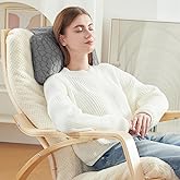 SUPA MODERN Adjustable Headrest Pillow for Recliners and Armchairs - Non-Slip Cooling Shredded Memory Foam Cushion for Neck Support and Pain Relief