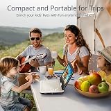 YOTON 12.5in Portable DVD Player with 10.5in Swivel Screen White view 11