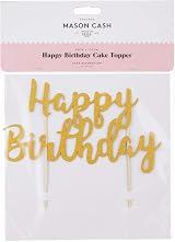 Mason Cash Happy Birthday Cake Topper Reusable Acrylic 30x21 cm view 4