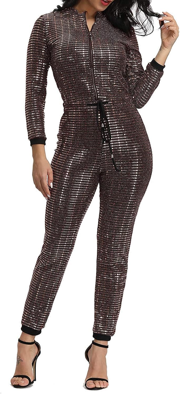 glitter sequin jumpsuit