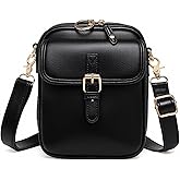 Vintage Messenger Bag Leather Crossbody Bags for Women Men Small Anti Theft Cross Body Shoulder Purse with Card Slots