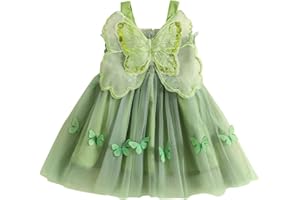 Dcohmch Toddler Baby Girl Halloween Costumes Fairy Wings Butterfly Sleeveless Tutu Dress Halloween Costume Outfits