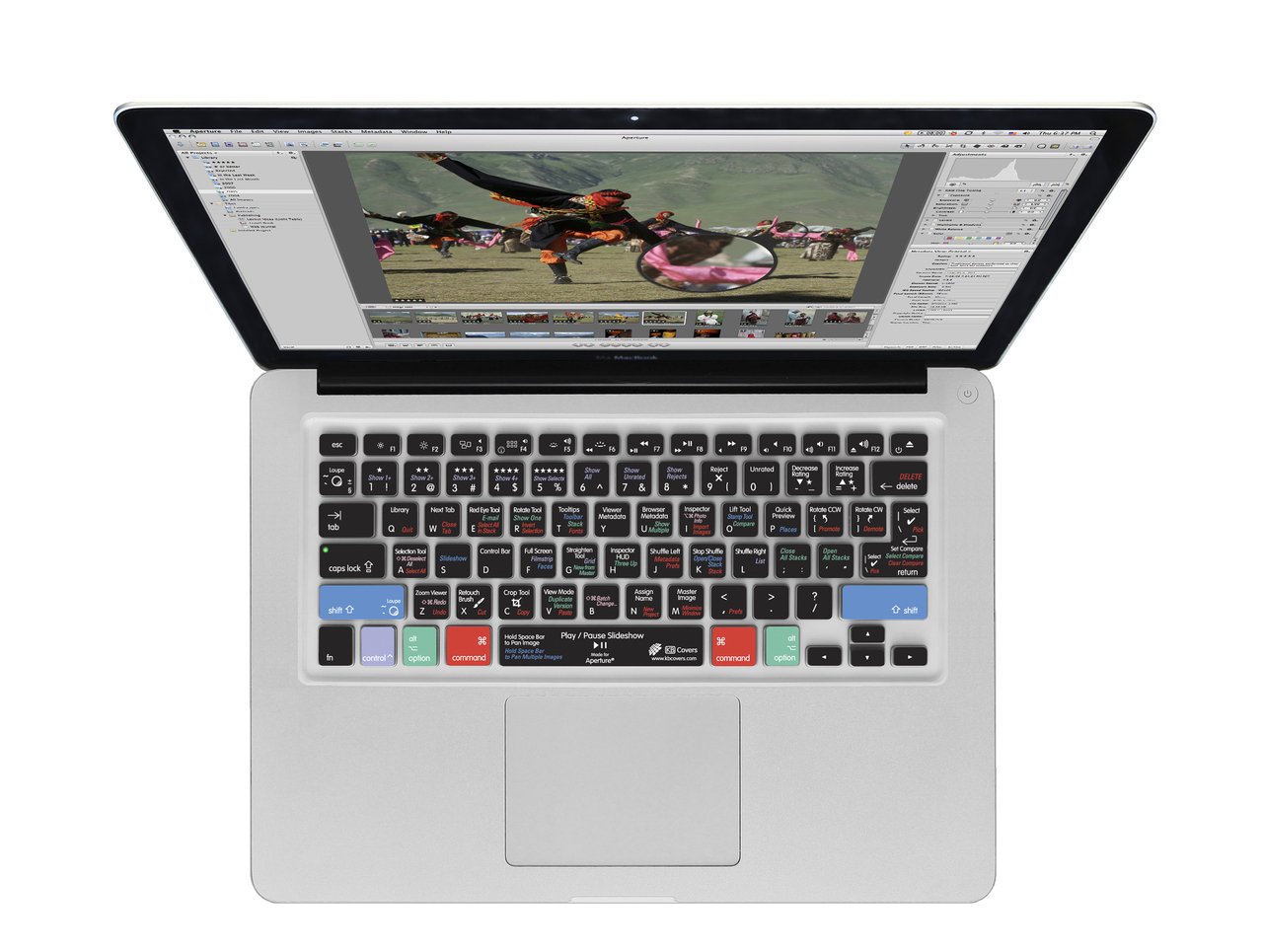 KB Covers – ap-m-cc-2 Coating Aperture Keyboard – QWERTY – for MacBook Air 13/Pro Transparen