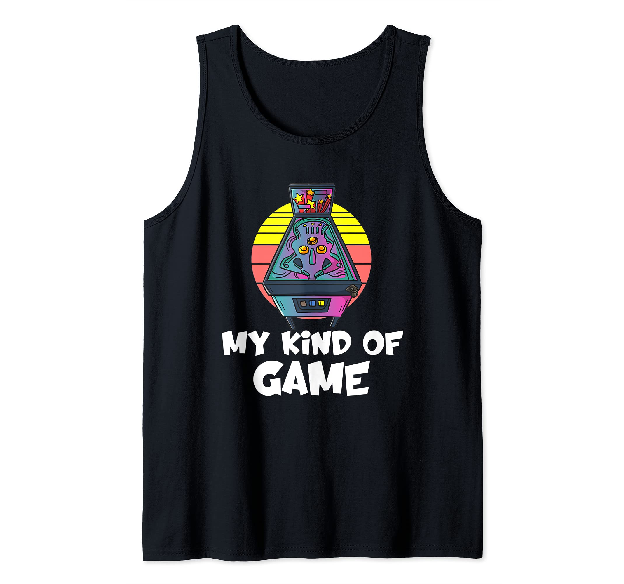 Retro Vintage Arcade Gift - Men or Women Pinball Game Tank Top