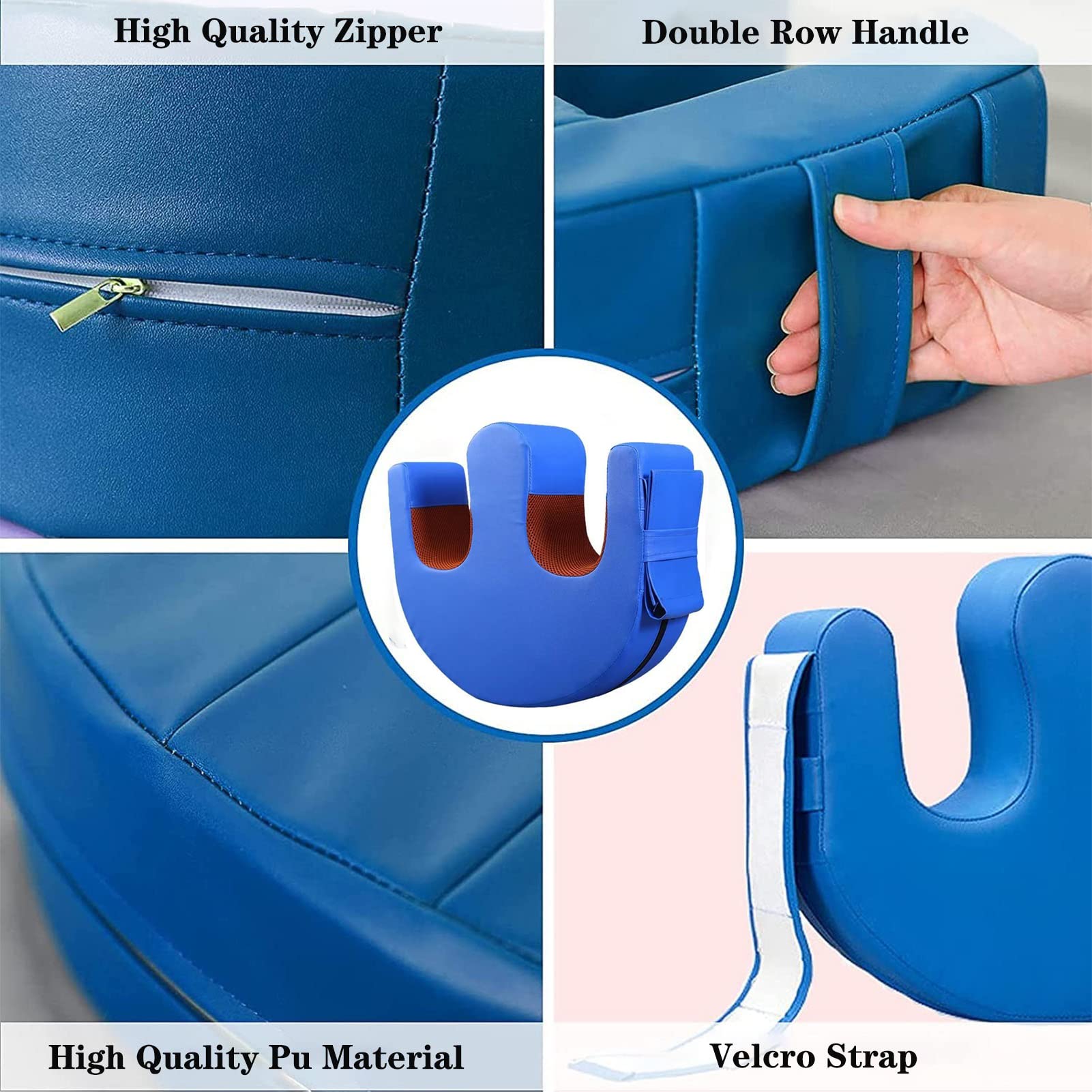 YZRYXHWL Bedridden Patient Turning Device-Multifunctional Turning Pillow PU Leather Anti-Bedsore Waterproof Paralyzed Bed Shift Nursing Products Helping The Elderly Turn Over Pillow