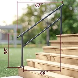 CR Fence & Rail 5-6 Step Stair Handrail with