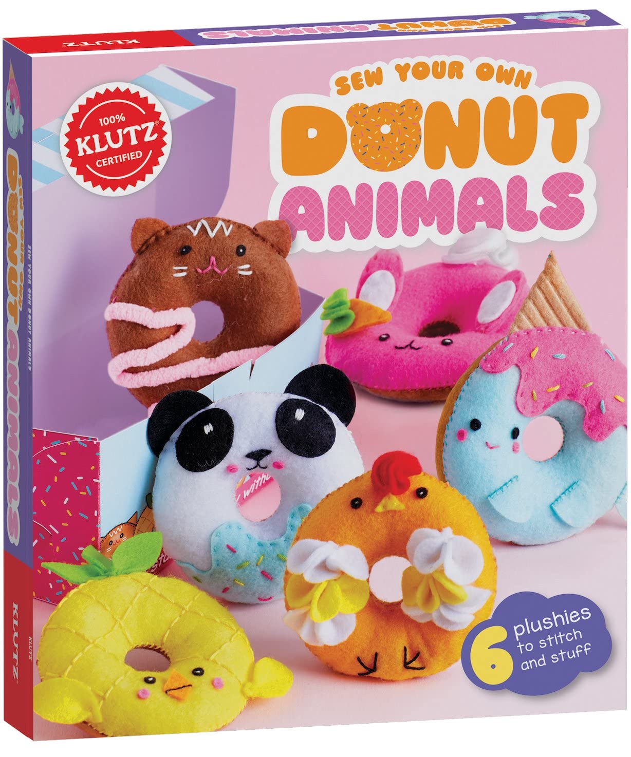 DONUT ANIMALS, Brown: (Klutz), One Size
