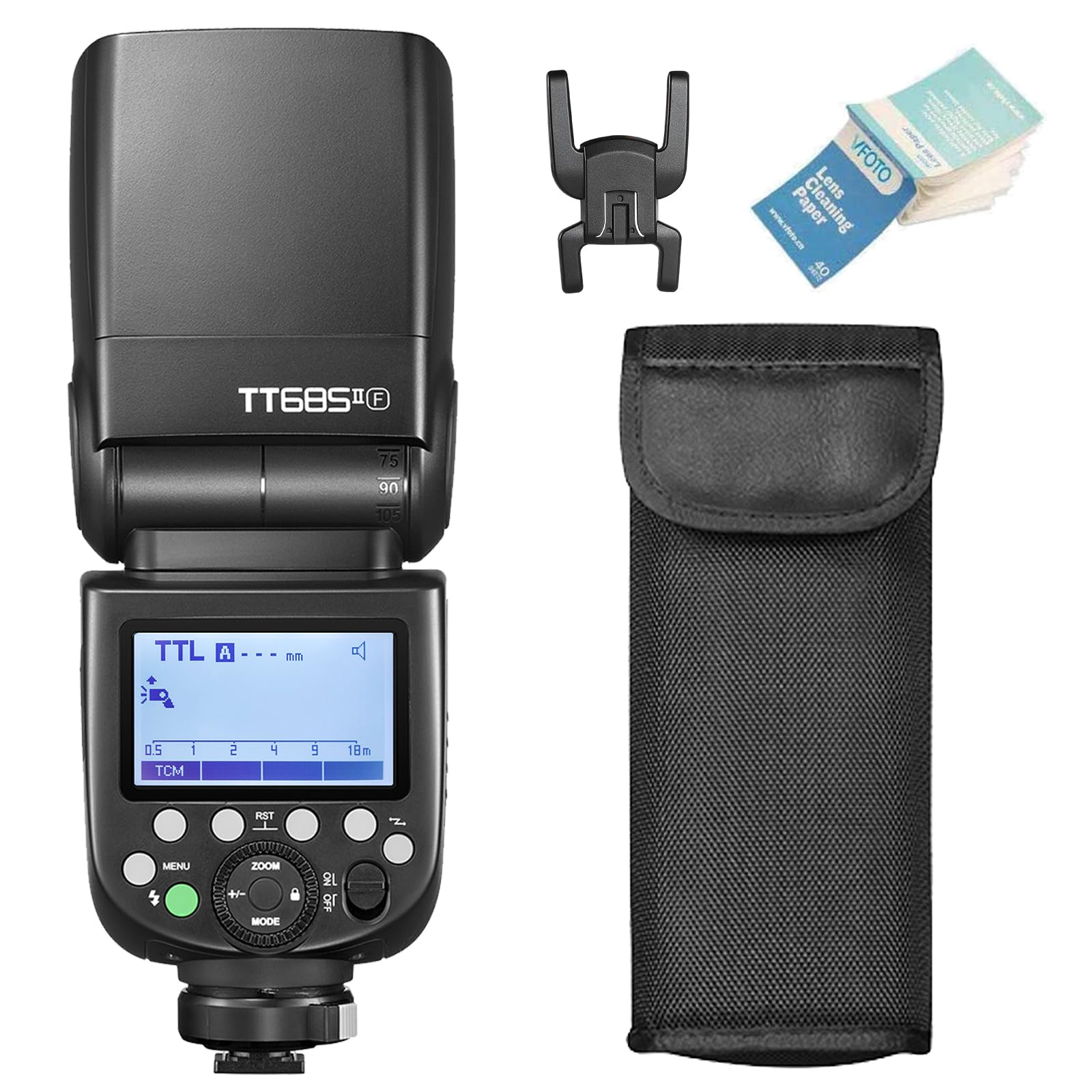 Godox TT685II-F Speedlite TT685IIF TTL Camera Flash HSS 1/8000s GN60 2.4G Wireless Transmission Compatible for Fuji