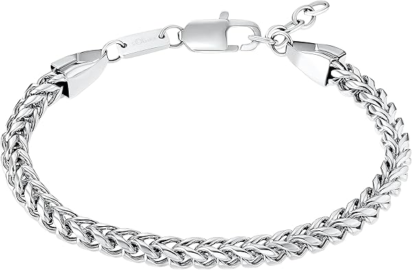 s.Oliver Armband Edelstahl Herren Armschmuck, Kommt in Schmuck Geschenk Box,