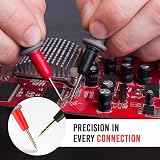 ULTRICS Multimeter Test Leads 1000V 10A Kit with 2 Clips Nickel Tips view 2