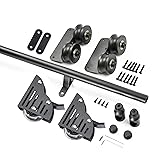 DIYHD 4FT Round Tube Sliding Library Hardware