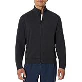 Amazon Essentials Men's Athletic Soft Performance Lightweight Zip Up Gym Workout Jacket, Space Dye