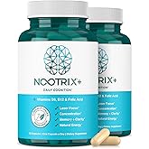 Nootrix Brain Plus Nootropic Supplement | Supports Memory, Mental Focus, Cognitive Health & Energy | Promotes Healthy Mood & Brain Function | Vitamin B1, Vitamin B6 & Vitamin B12 | 60 Capsules