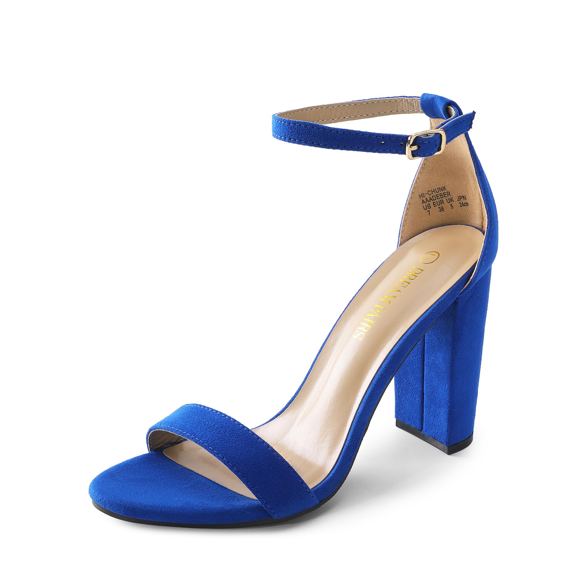 DREAM PAIRS Women's Hi-Chunk High Heel Pump