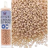 Miyuki Round Seed Bead Size 15/0 8.2g Opaque Tan