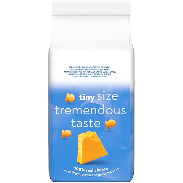 GOLDFISH BABY CHEDDAR CHEESE CRACKERS, 7.2 OZ BAG