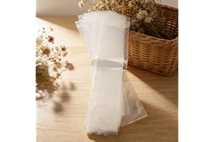 50 Pcs Disposable Self-Sealing Food-Grade Thick Popsicle Bags, Ideal for Homemade Ice Pops, Ice Lollies, Fruit Snacks, Suitab
