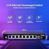 NICGIGA 8 Port 2.5G Ethernet Switch 10G SFP Uplink Unmanaged Plug & Play Fanless view 3