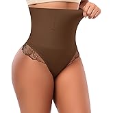 Tummy Control Thong Shapewear for Women High Waisted Body Shaper Panties Shaping Thong Girdle Underwear