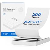 ETIKEZ D90E Thermal Printer 8.5 x 11 Inch Folding Thermal Paper, 200 Sheets | BPA-Free, Advanced Thermal Printing, Perfect for Journaling, Studying &amp; On-Site Use, Ideal for School, Home, Office &amp; Travel