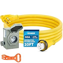 Kohree 50 Amp Generator Cord and Pre-drilled Power