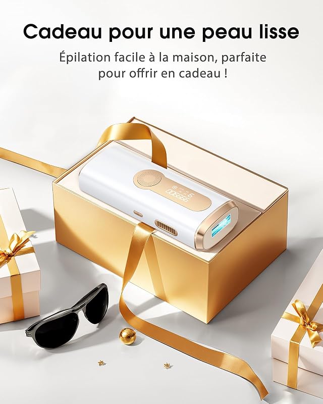 Épilateur Lumière Pulsée Indolore, Refroidissement de 5℃, GLY07