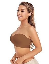 Lusait Strapless Bra for Women Non-Slip Silicone
