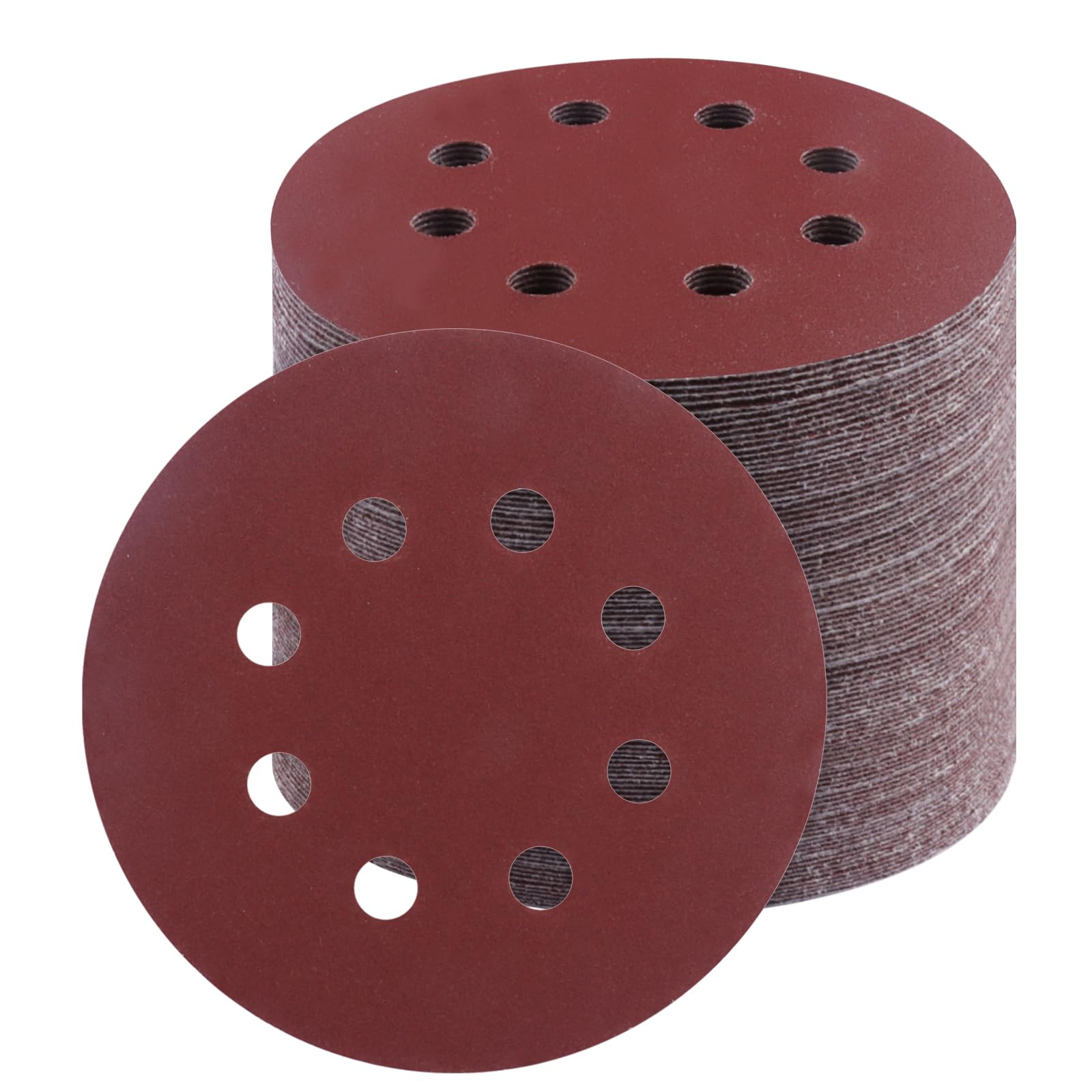Photo 1 of 100 Pcs 5 Inch Sanding Discs 400 Grit, Round Hook and Loop Sandpaper for Random Orbital Sander