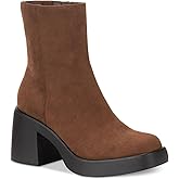 Sun + Stone Womens TIANNAA Faux Suede Round toe Booties