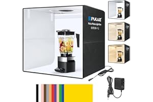 PULUZ Light Box Photography, 20x20 inch Portable Photo Studio Light Box, Professional Dimmable Quick Charge USB-C Photo Booth