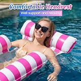 Cadoal 2 Pack Lilo Pool Inflatables 4 in 1 Water Hammock With Drink Holders view 2